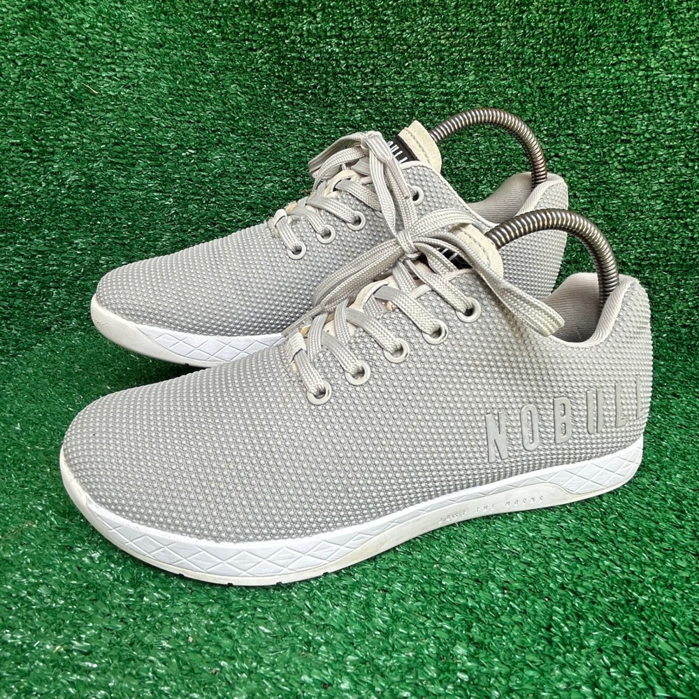 Nobull Mesh Trainers Grey Athletic Training Shoes Mens 7.5 Womens 9